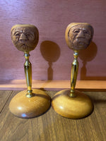 MYRTLEWOOD CANDLE HOLDERS. FROM MYRTLE CRAFT STUDIO IN GRANTS PASS, OREGON