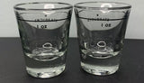 Starbucks 2006 Black Star Espresso 1 Oz Barista Shot Glasses Set Anchor Hocking